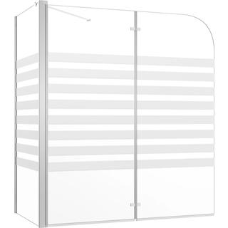 brusevæg 120x68x130 cm hærdet glas stribet