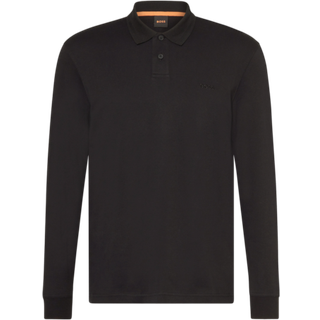 BOSS Pe Interlock Long Polo Shirt in Black I BOSS I Norton Barrie - 2XL