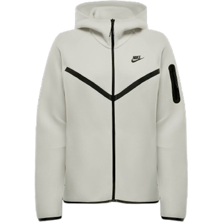 Nike Tech Fleece Full Zip Hoodie, Pale Ivory - S