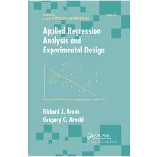 Applied Regression Analysis and Experimental Design