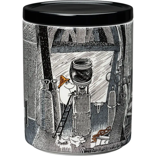 Moomin Arabia Mumi Dåse 1,2l Tro Mod Deres Oprindelse - Opbevaringskrukker & Låg Porcelæn Sort - 1024603