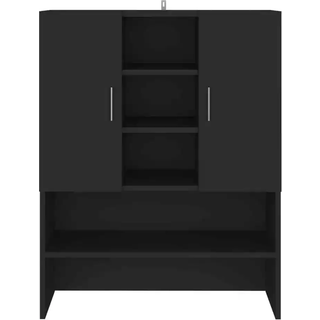 Badeværelsesskab 70,5X25,5X90 Cm - Sort