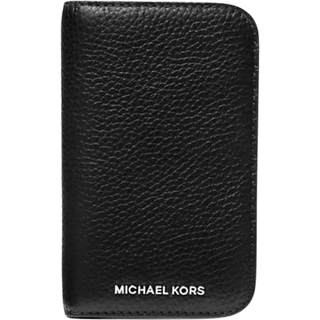 MK Hudson Pebbled Leather Billfold Wallet - Black - Michael Kors - ONE SIZE