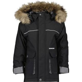 Didriksons Kids' Kure Parka 6 Black, 100