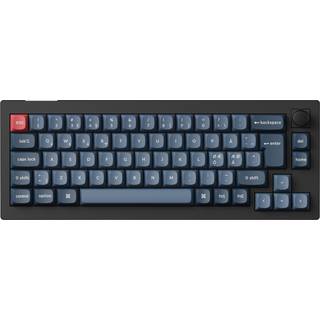 Keychron V2 MAX Wireless QMK/VIA Hot Swap Jupiter Brown - Carbon Black - Tastatur - Uden Numpad - Nordisk - Sort