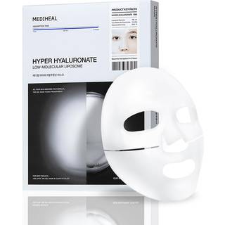 Mediheal Hyper Hyaluronate_Deep Hyaluonate Mask 10pcs | Dyb hydratiseringsgelmaske til quock beroligende koncentreret fugtgivende med ikke-irrite