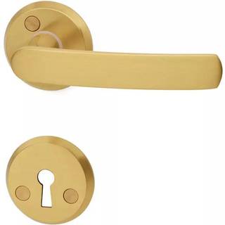 Habo A2595 dørgreb inkl. nøgleskilt, indvendig, messing