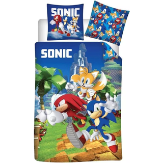 Sonic sengetøj - 3 karakter - 140x200cm