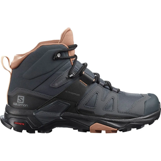 Salomon Women's X Ultra 4 Mid GORE-TEX Ebony/Mocha Mousse/Almond Cream, 37 1/3
