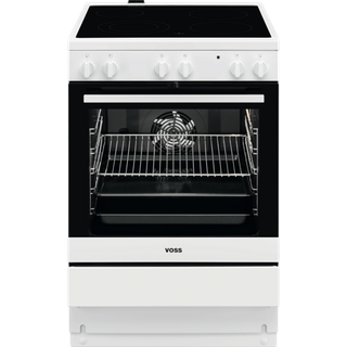 Voss VKK60316HV Keramisk Komfur - Farve: Hvid