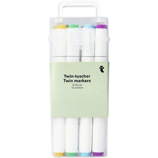 Twin-tuscher - 12 stk