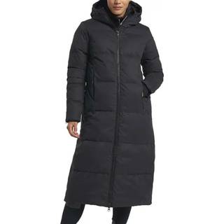 W Shanna Down Coat Black Lang Jakke