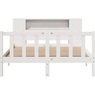 Seng Med Reol Uden Madras Massivt Fyrretræ - Gyldenbrun / 135 x 190 cm