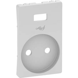 LK FUGA afdækning til stikkontakt med 5V USB-lader 1½ modul, lysegrå