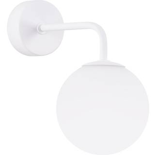 Væglampe Astral, hvid, udspring 22 cm, stål/glas