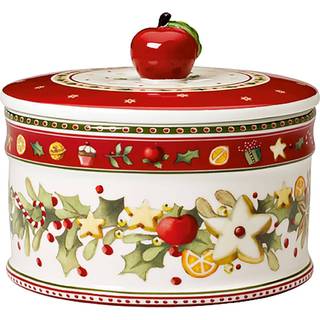Villeroy & Boch Winter Bakery kagedåse M 0,55 L Hvid-rød