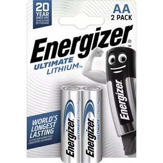 Lithium Batteri Energizer L91 / Mignon / AA / FR6 / 2er Blister