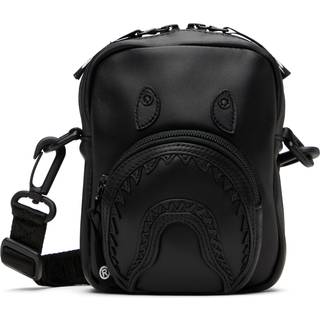 Taske A BATHING APE Shark Leather Mini Bag Black Universal - Black - Universal