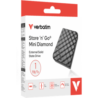 Verbatim Store 'n 'Go Mini Diamond USB-C 1TB Black