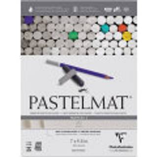 Clairefontaine Pastelmat Limed Pad - Palette nr. 3 - (7 x 9 1/2 inches) 18 x 24 cm - 360g - 12 ark - Hvid