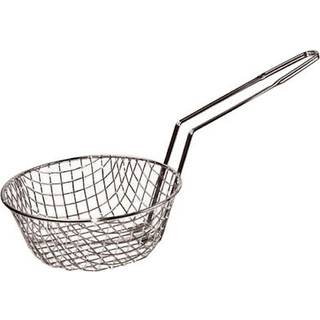 Winco kulinarisk kurv 8-tommer diameter grov mesh medium nikkel