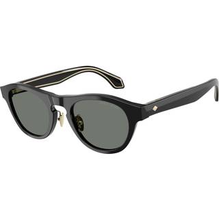 Giorgio Armani Mand AR8225 500111 Solbriller Acetat Sort Grå Rund Normal
