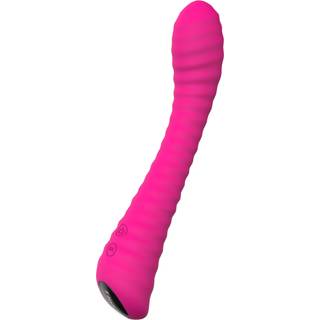 Sex HD Sunshine - genopladelig, rillet G-punkt vibrator (pink)