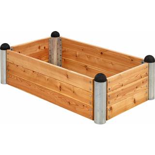 PLUS PIPE højbed, natur/lærk - 140 x 80 cm