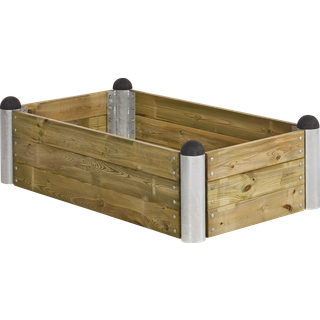 PLUS PIPE højbed, trykimprægneret - nåletræ, 140 x 80 cm