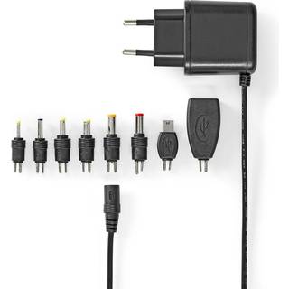 Nedis Universal AC Power Adapter | 12.5 W | 5 V DC | 1.60 m | 2.5 A | 8 plug(s) | Sort