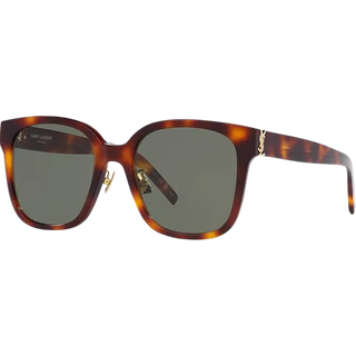 Saint Laurent SL M105/F Asian Fit 003 55 Solbriller Kvinder Tortoiseshell - Dark Tortoise - 55mm