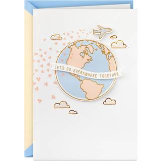 Hallmark Signature Jubil?umskort Love Card Romantic Birthday Card til mand kone k?reste (rejse)