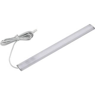 50 cm LED skabsbelysning - 6mm høj, 12V DC, 4W, med endeprop - Dæmpbar : Dæmpbar, Kulør : Varm