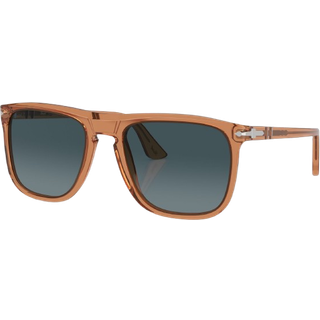 Persol Unisex PO3336S 1213S3 Solbriller Acetat Brun Blå Pilot Polariseret Skygge