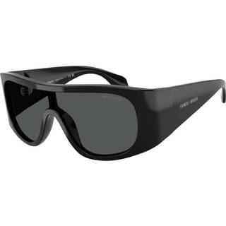 Giorgio Armani Mand AR8222U 500187 Solbriller Acetat Sort Grå Firkantet Normal