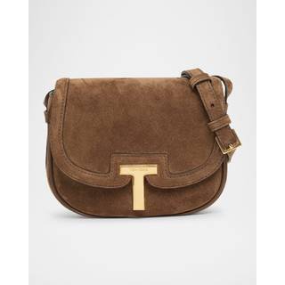 Tom Ford Wallis Mini suede shoulder bag - brown - One Size