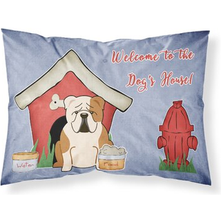 Caroline's Treasures Dog House Collection English Bulldog Fawn White Fabric Standard Pillowcase BB2879Pillowcase