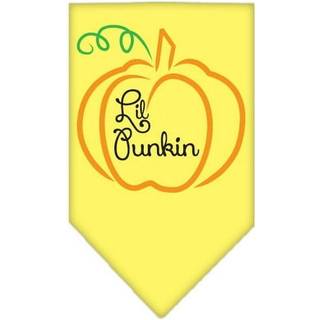 Halloween Pet and Dog Bandana Screen trykt """" Lil Punkin """" Gul lille lille