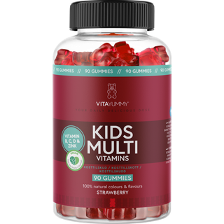 Kids Multivitamin Jordbær 90 Gummies