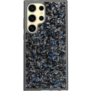 EIDERWOOD Samsung Galaxy S24 Ultra Carbon Cover m. Skridsikker Kant - MagSafe Kompatibelt - Blå