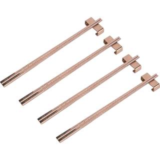 Kito spisepinde 4 par, kobber-rosé
