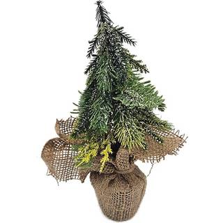 Juletræ i plast potte H24 cm