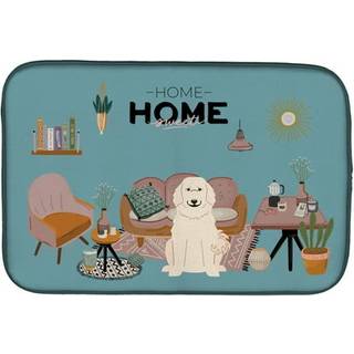 """" Caroline's Treasures CK7928DDM Pyrenese Sweet Home Dish-Drying-Mats 14 X 21 Multicolor """"