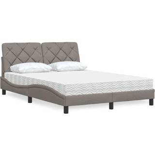 Seng Med Madras Stof - Gråbrun / 120 x 200 cm