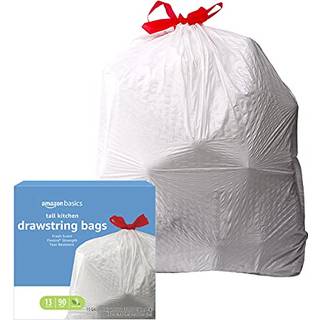 Amazon Basics Flextra Tall Kkken Snre affaldsposer Frisk duft 13 Gallon 90 Count