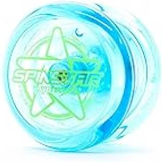 YoYoFactory SPINSTAR Yo-Yo - Blå (begynder-yoyo, højhastigheds plastik-kugleleje, streng og tips inkluderet)