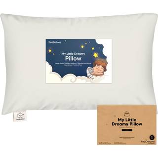 Keababies Toddler Pillow With Pillowcase Jumbo 14x20 - Blød organisk bomulds småbarnspuder til sovende - maskine vaskbar - perfekt til rejsesæt s