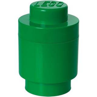Lego Round Storage Box 1 m?rkegr?n