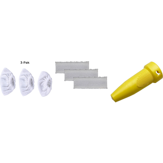 Kärcher SC Damprenser Tilbehør: Klude 3-Pak, Mikrofiber Moppe 3-Pak, Powerdyse - Kompatibel med SC1 / 2 / 3 / 4 / 5