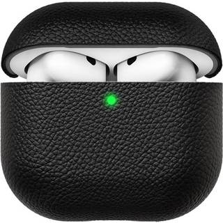 KeyBudz Artisan Series Leather Case for Airpods 4:th gen - Black